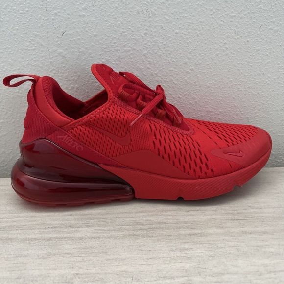 Nike CV 7544 600 Mens Sz 9 Air Max 270 University Red NEW! - Picture 9 of 13